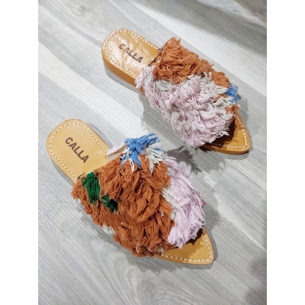 Calla Paris | Moki Open-Toe Babouches (Size 8)